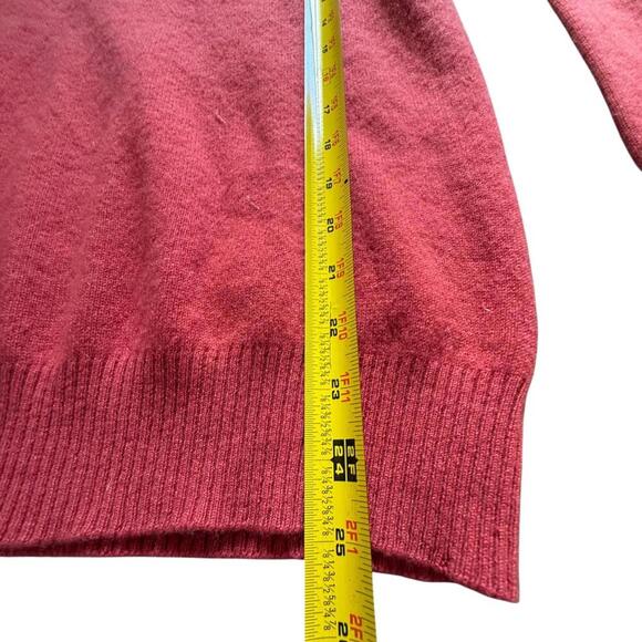 Charter Club 100% Cashmere Red Turtleneck Sweater (Medium) - Picture 5 of 5